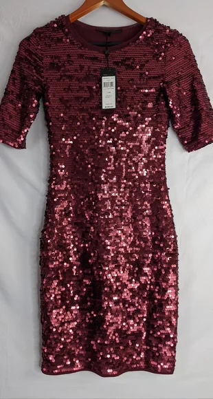 BCBGMAXAZRIA BCBG MARTA SEQUIN DRESS SIZE XS. - Picture 1 of 8